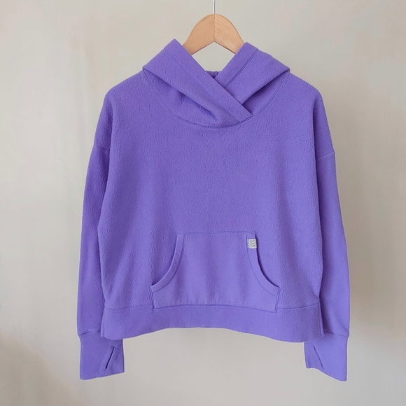 Victoria's Secret Fleece Hoodie Purple Size Small - Picture 3 of 15